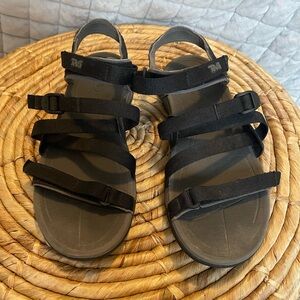Black Strappy Teva Sandals